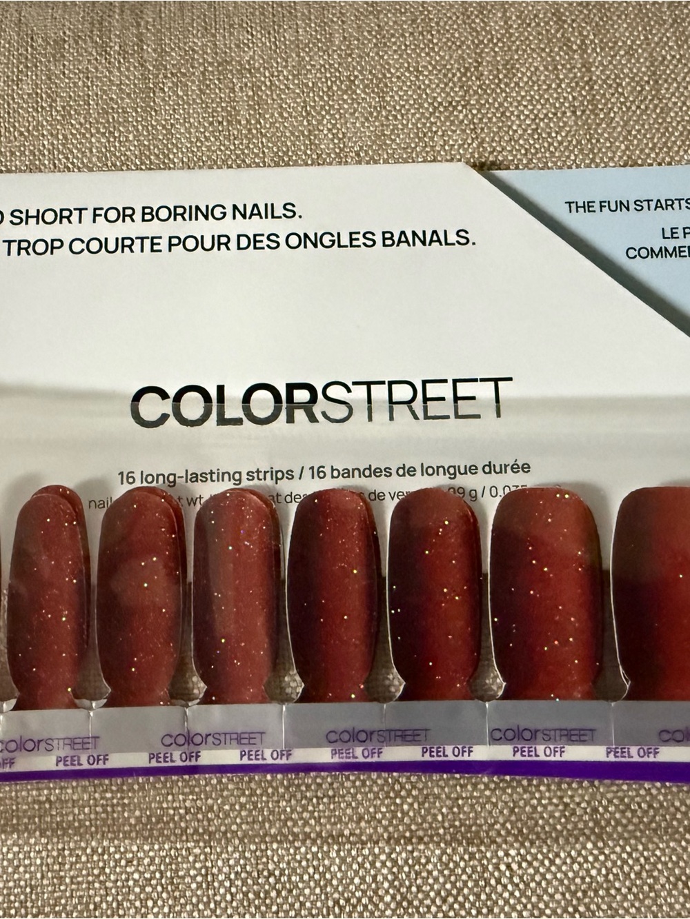 Color Street Nail Strips in shade Cinnamon Toast